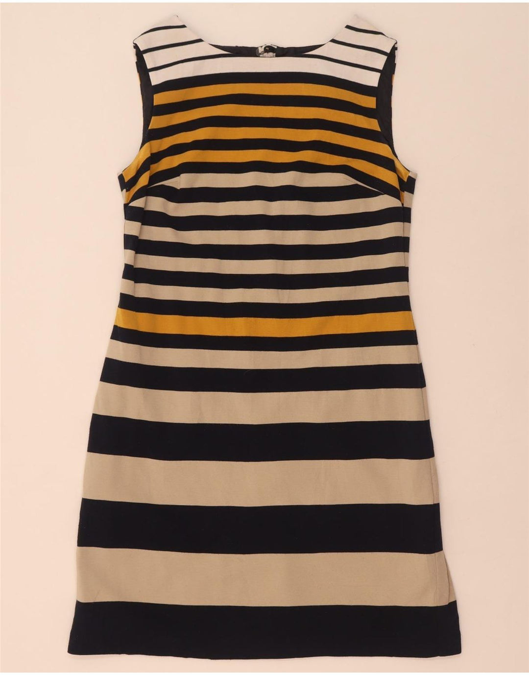 Vestido bainha feminino Marks & Spencer Reino Unido 14 médio listrado azul marinho