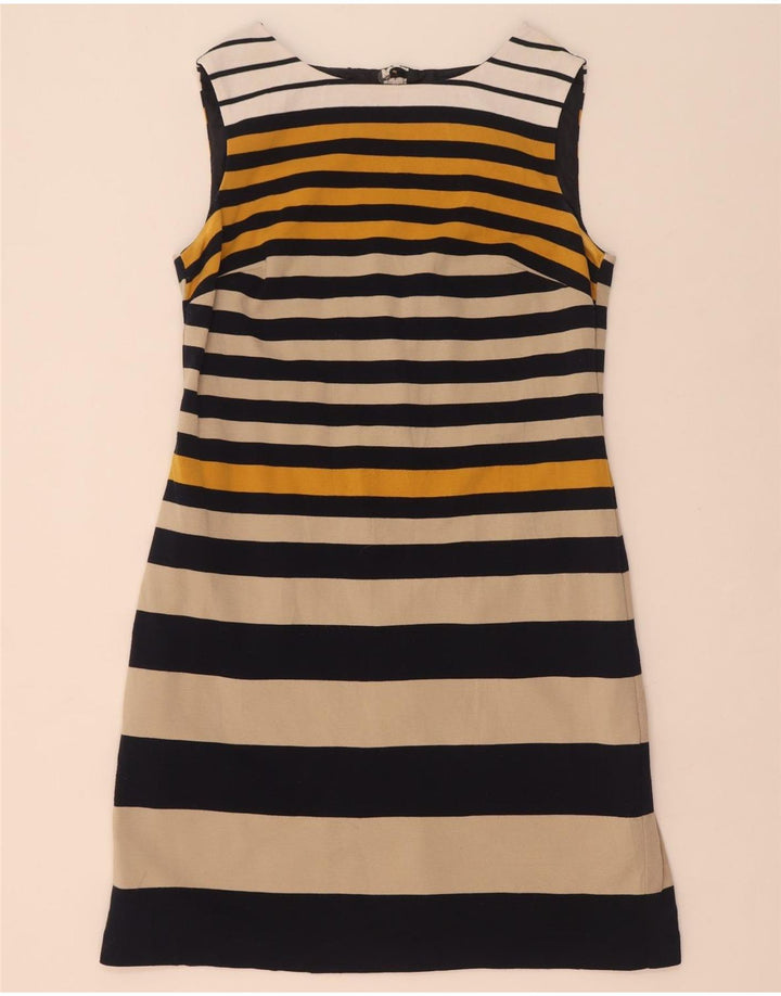 Vestido bainha feminino Marks & Spencer Reino Unido 14 médio listrado azul marinho