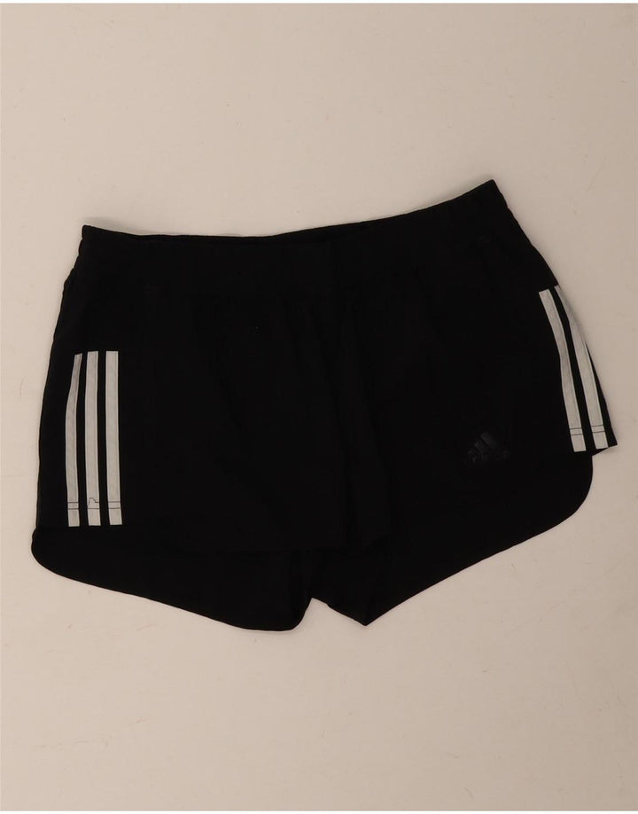 Adidas Womens Climalite Sport Shorts UK 12/14 Médio Preto Poliéster