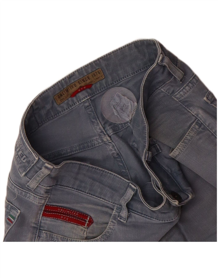 Calça jeans reta masculina UNLIMITED W29 L28 algodão azul