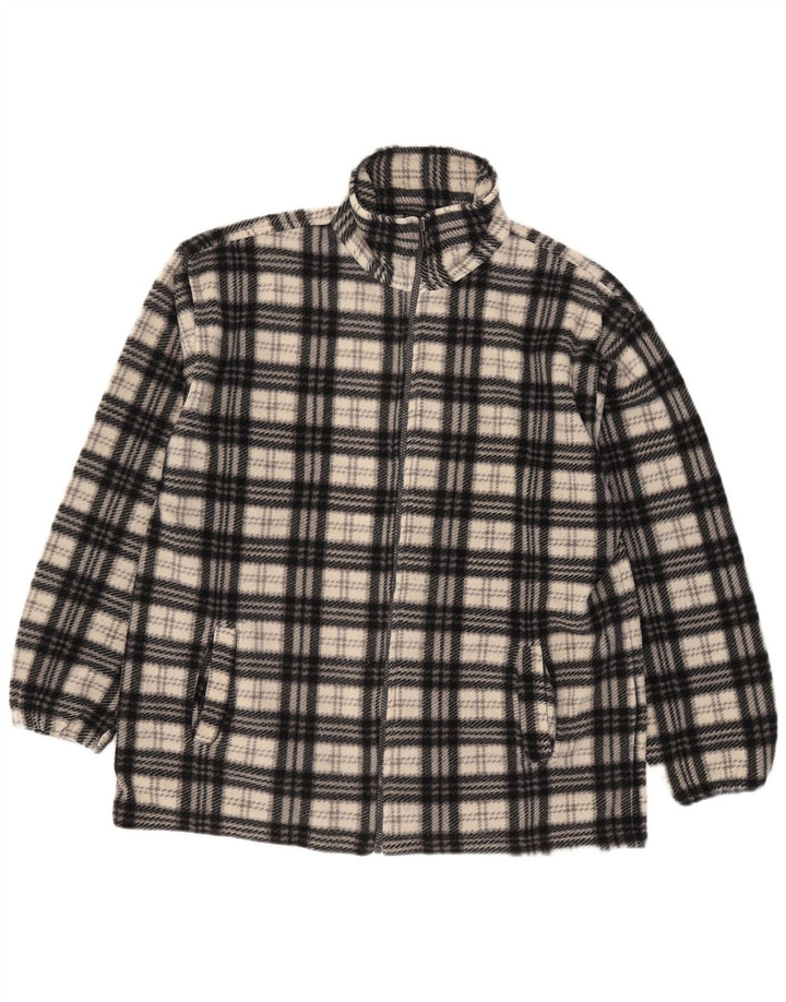 Jaqueta de lã masculina Extreme UK 44 2XL poliéster xadrez bege