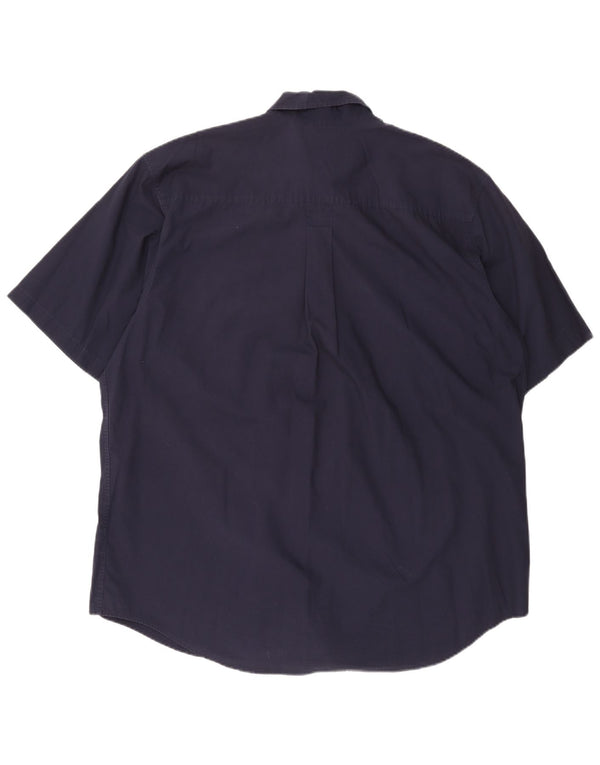 Camisa masculina de manga curta TIMBERLAND 2XL algodão azul marinho