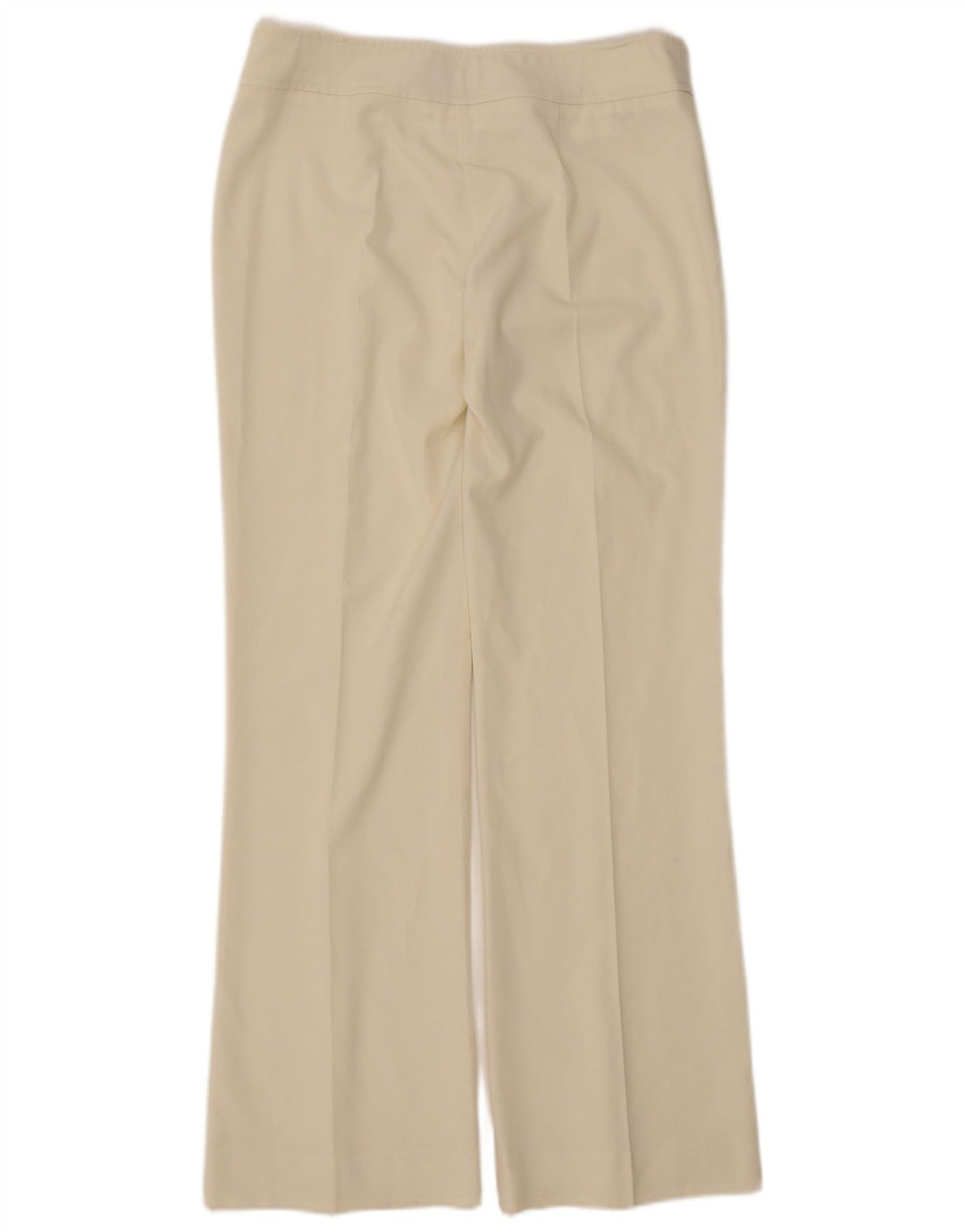 ROCCOBAROCCO Calça feminina de terno reto IT 44 Médio W27 L30 Off White