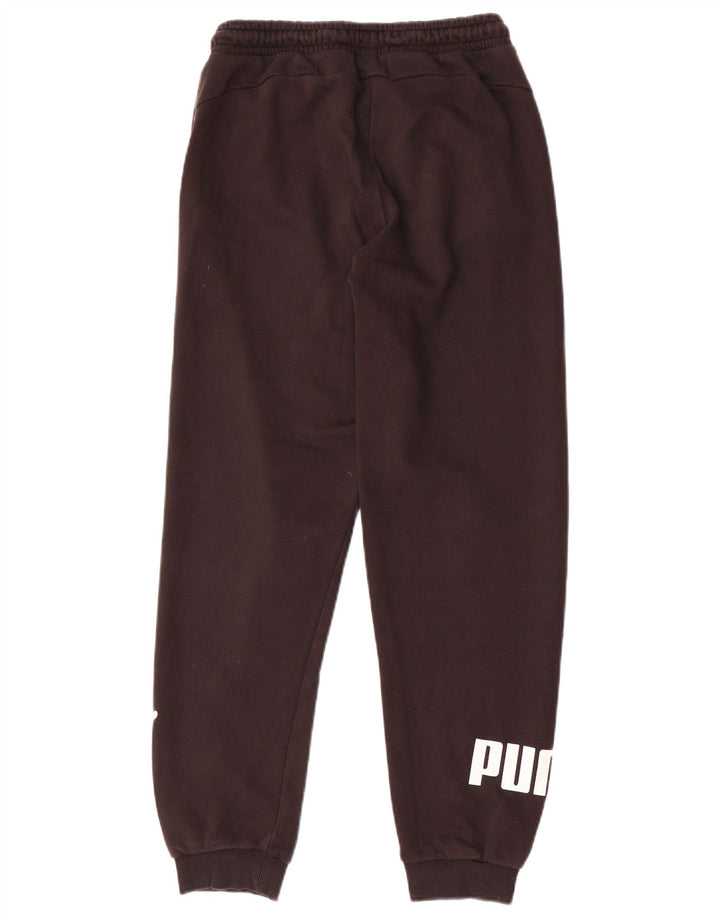 PUMA Meninos Calças de Treino Graphic Joggers 13-14 Anos Poliéster Marrom