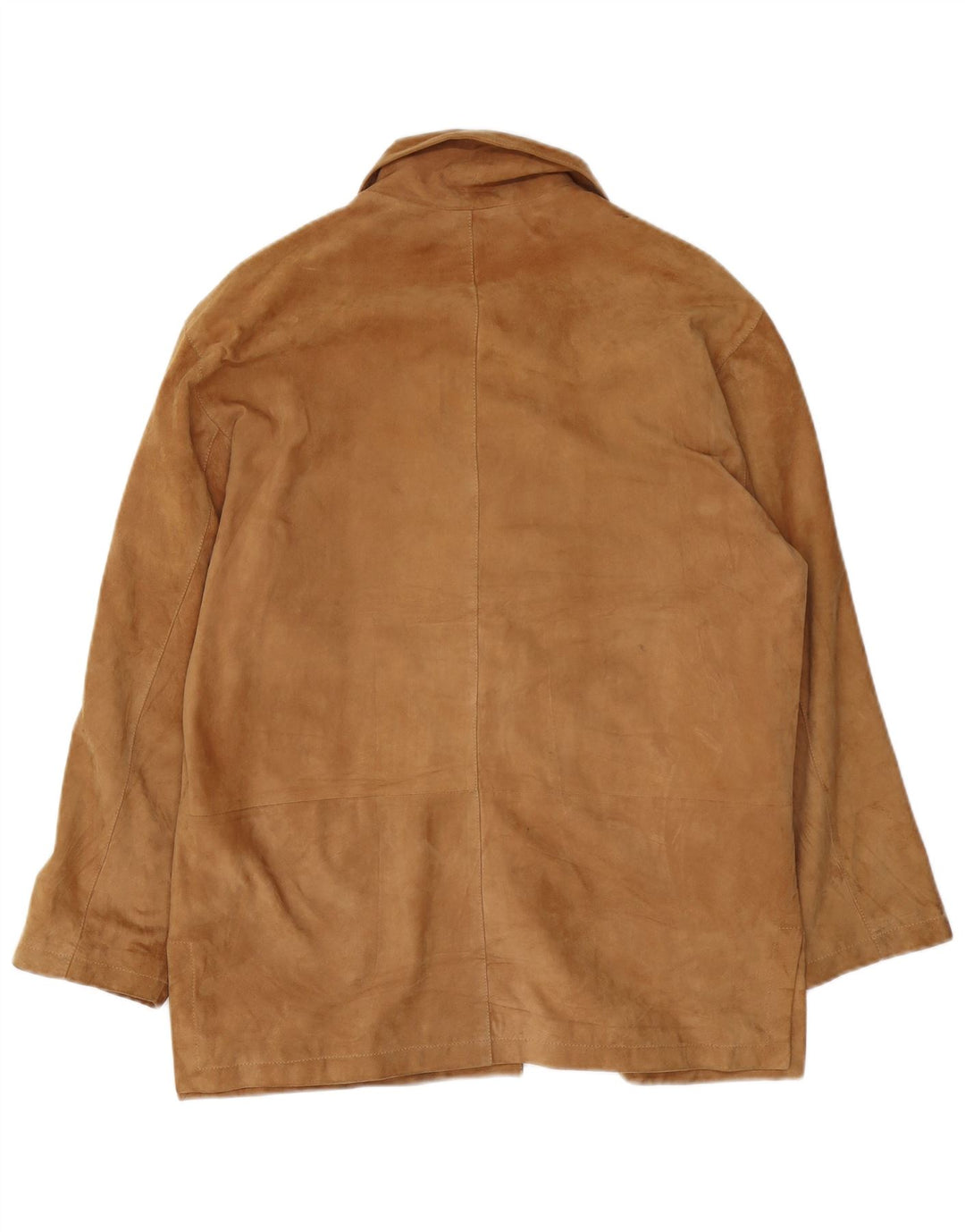 Jaqueta feminina VINTAGE de camurça Reino Unido 16 grande couro marrom