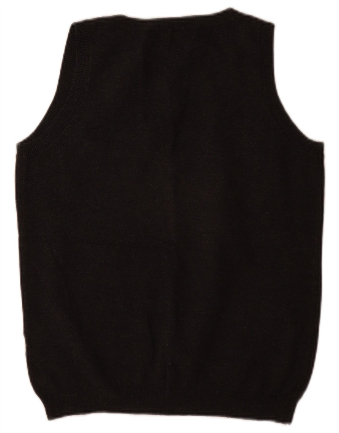 Zara Womens Vest Tank Top UK 14 Grande Algodão Cinza