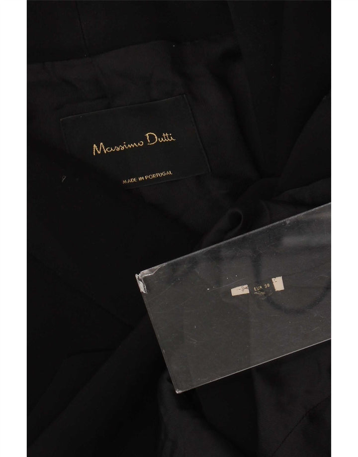 Casaco feminino Massimo Dutti com peito duplo UE 38 pequeno azul marinho