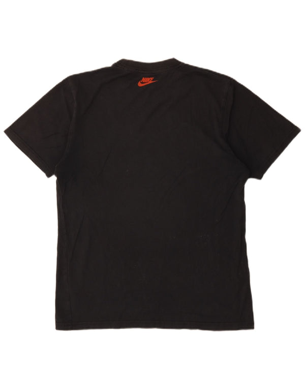 Nike Mens Italia Graphic T-Shirt Top UK 36/38 Small Black Cotton