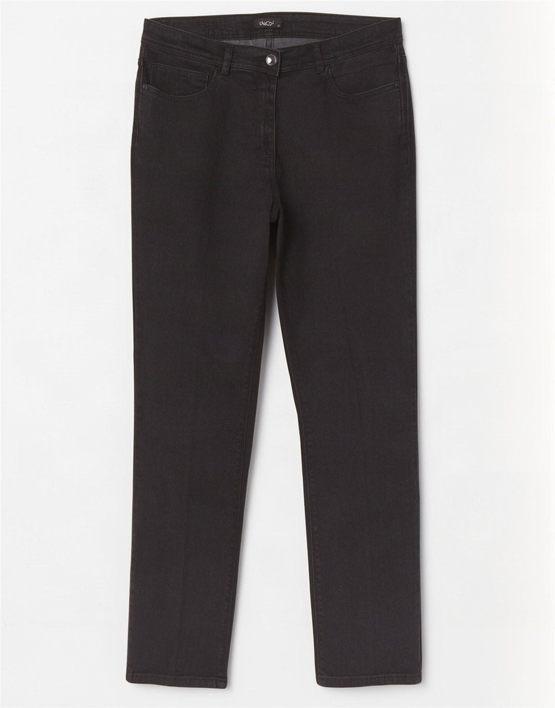 M&Co Jeans Slim Feminino UK 12 Médio W32 L30 Preto