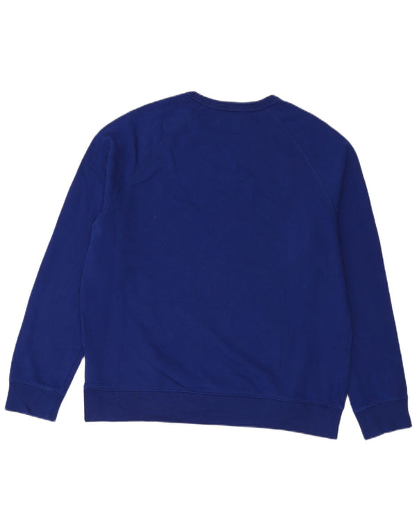 Marks & Spencer Mens Sweatshirt Jumper Large Blue Cotton