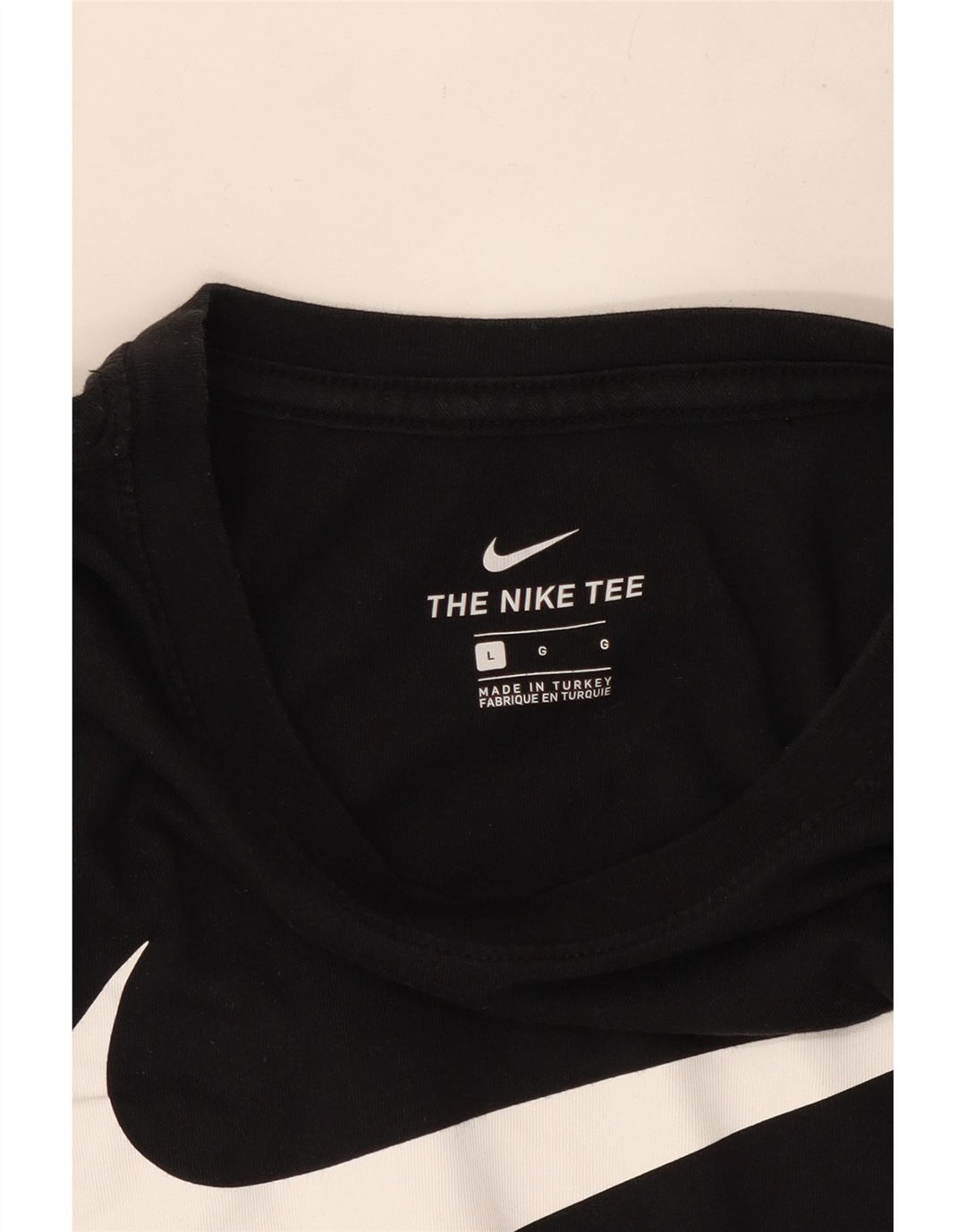 Camiseta Nike masculina gráfica grande preta
