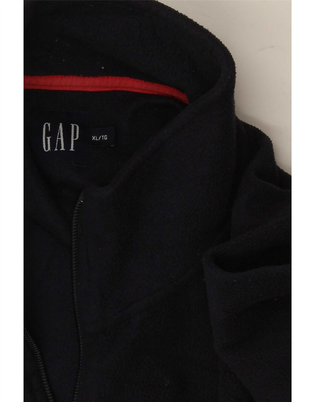 Suéter masculino Gap de lã com zíper e gola XL azul marinho