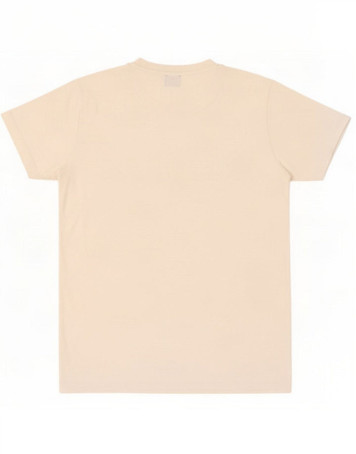 Camiseta gráfica masculina diesel top médio algodão branco