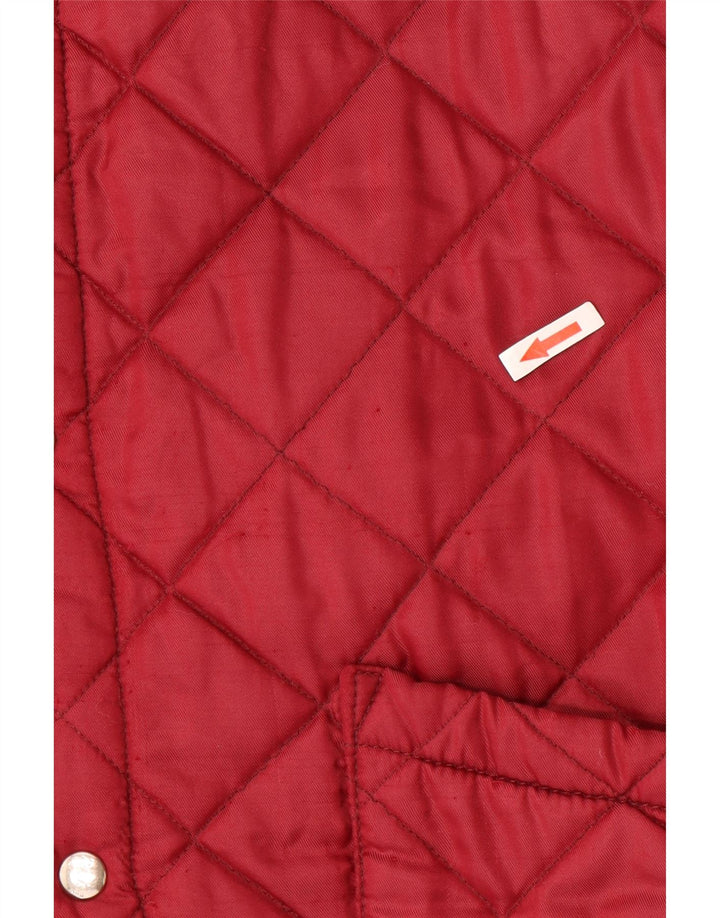Jaqueta acolchoada masculina Rifle UK 40 grande vermelha