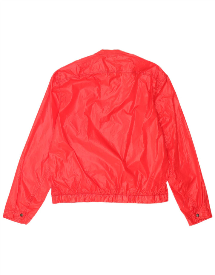 Jaqueta bomber vintage feminina UK 18 XL vermelha