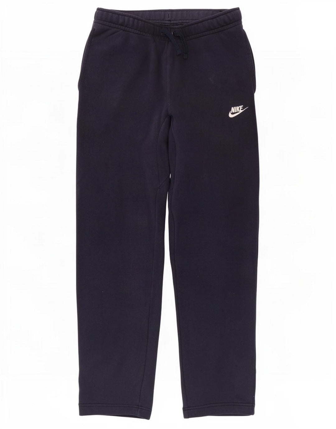 Calça de treino masculina Nike pequena azul marinho algodão
