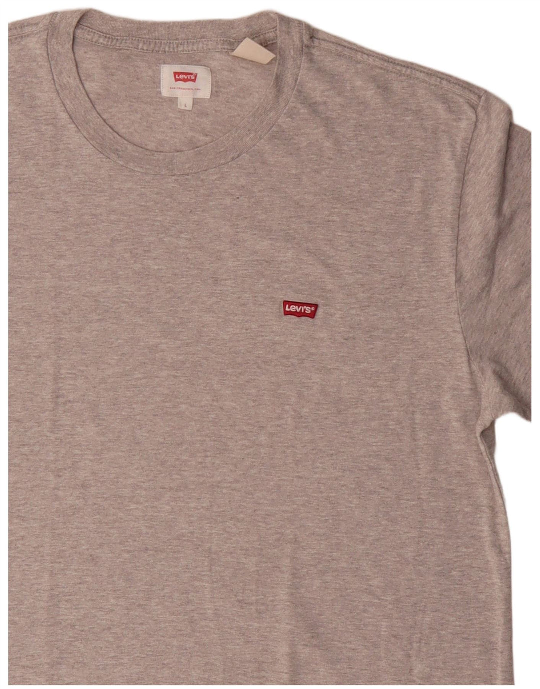 Camiseta masculina Levi's grande algodão cinza