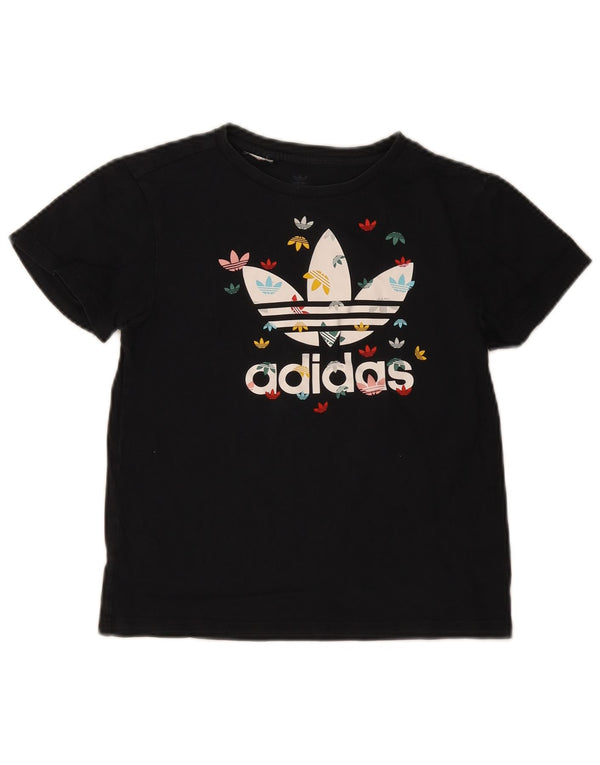 Camiseta Adidas Meninas Graphic Top 10-11 Anos Preto