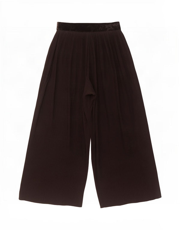 Culottes capri femininas de cintura alta Zara, calças pequenas W26 L22 pretas