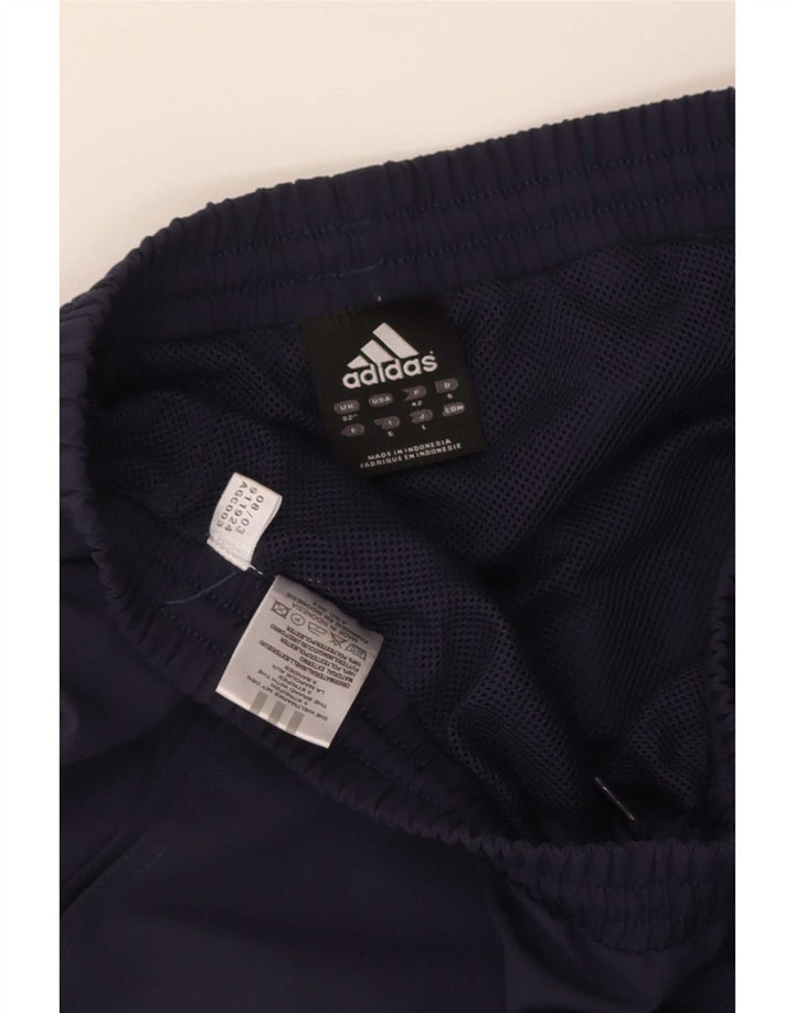 Adidas Mens Sport Shorts Médio Azul Marinho Colorblock Poliéster