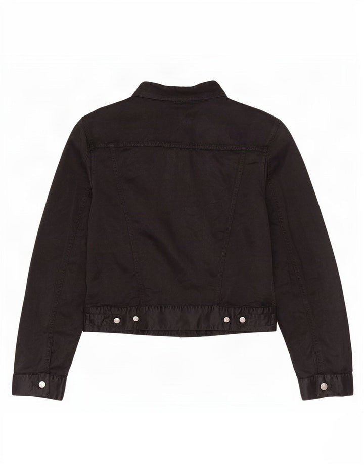 Jaqueta utilitária feminina Diesel UK 18 XL algodão preto
