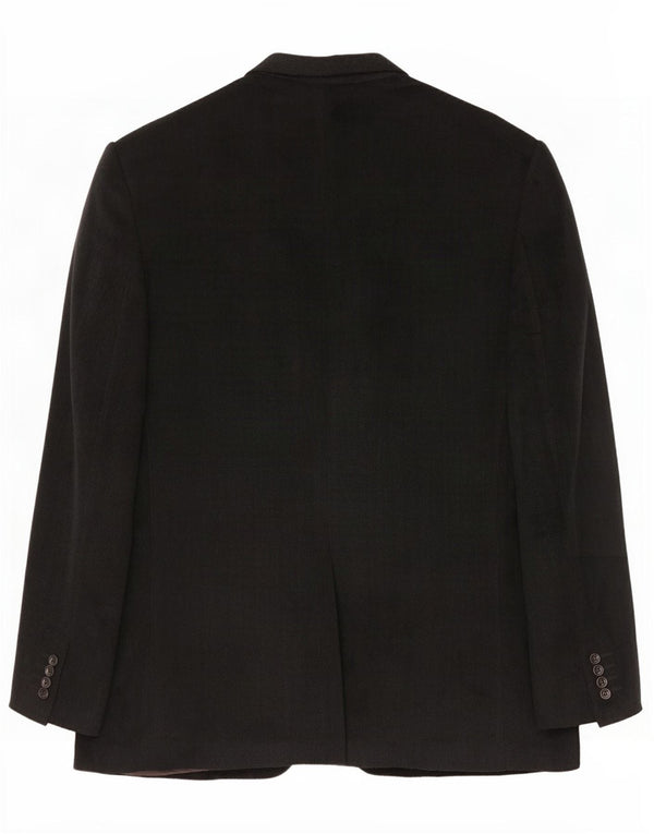 Trussardi Jaqueta Blazer masculina de 3 botões IT 54 2XL Lã Virgem Cinza