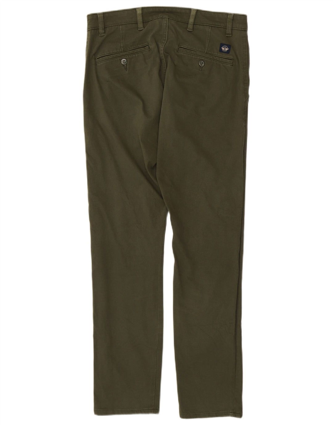 DOCKERS Calça masculina skinny cáqui cáqui W30 L32 algodão verde