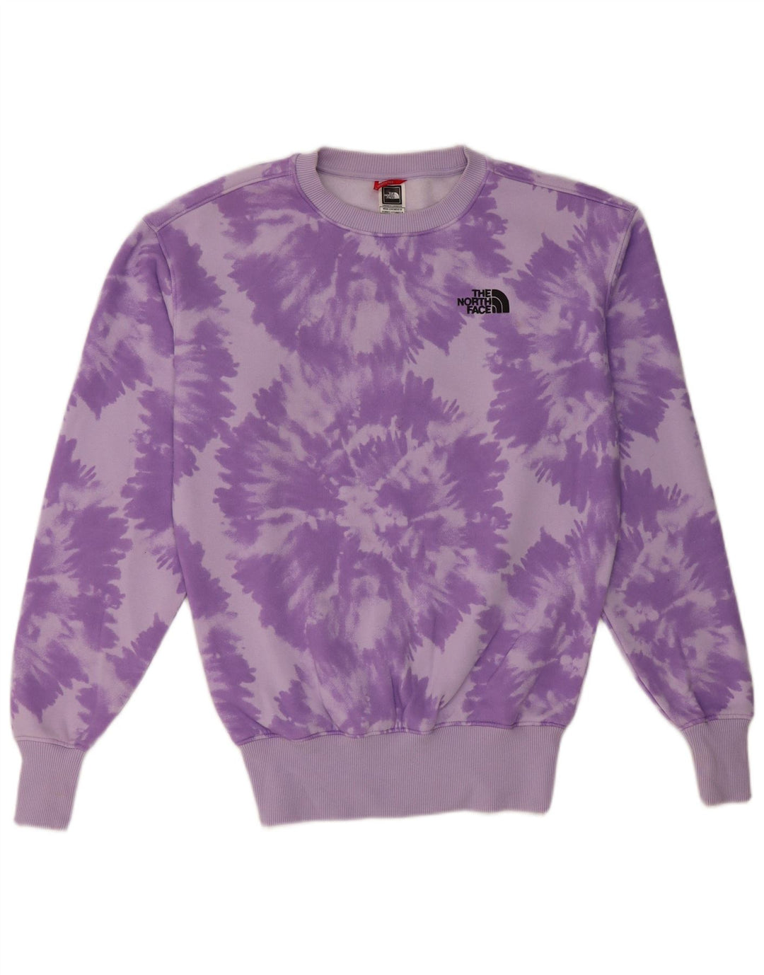 Moletom masculino The North Face, moletom médio roxo tie-dye algodão