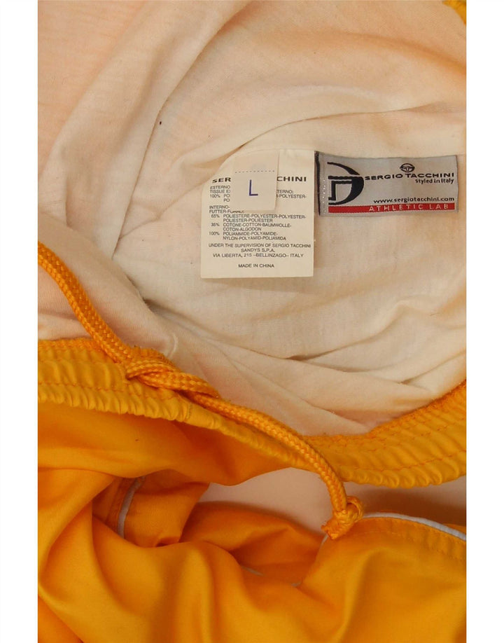 Sergio Tacchini Calça esportiva masculina gráfica joggers grande amarelo