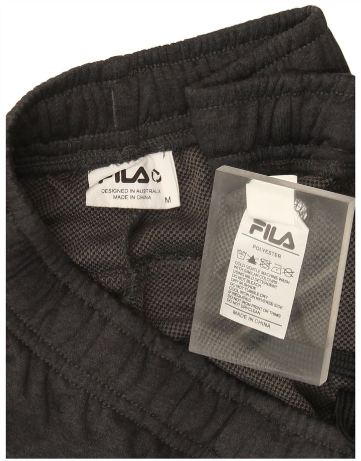 Calça de treino masculina Fila poliéster cinza médio