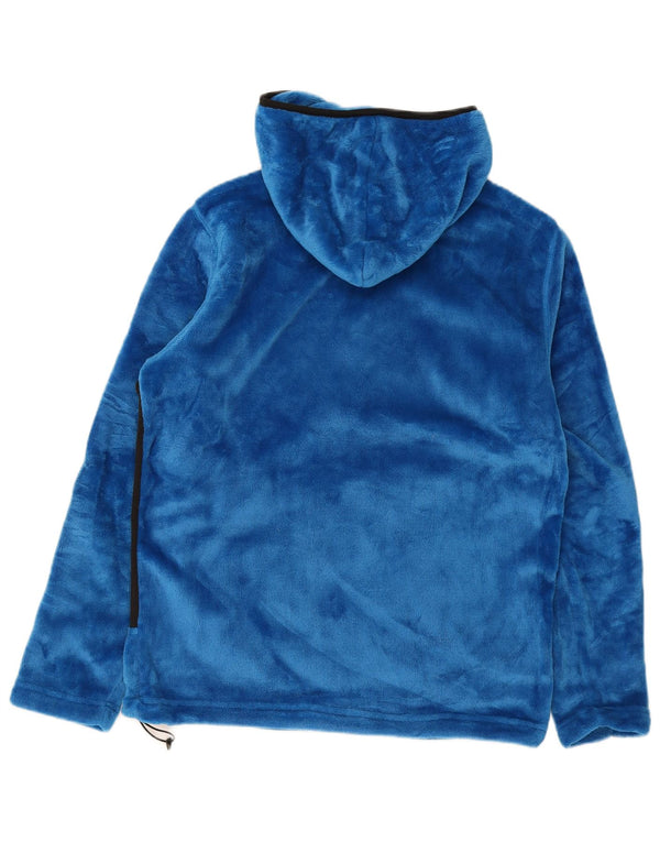 Jaqueta de lã com capuz masculina Brugi Reino Unido 40 grande poliéster azul Colourblock