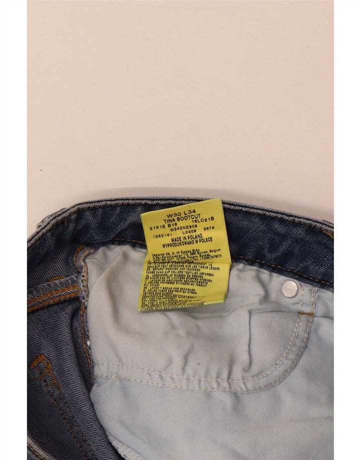 Wrangler feminino TIna Bootcut jeans W30 L34 azul algodão