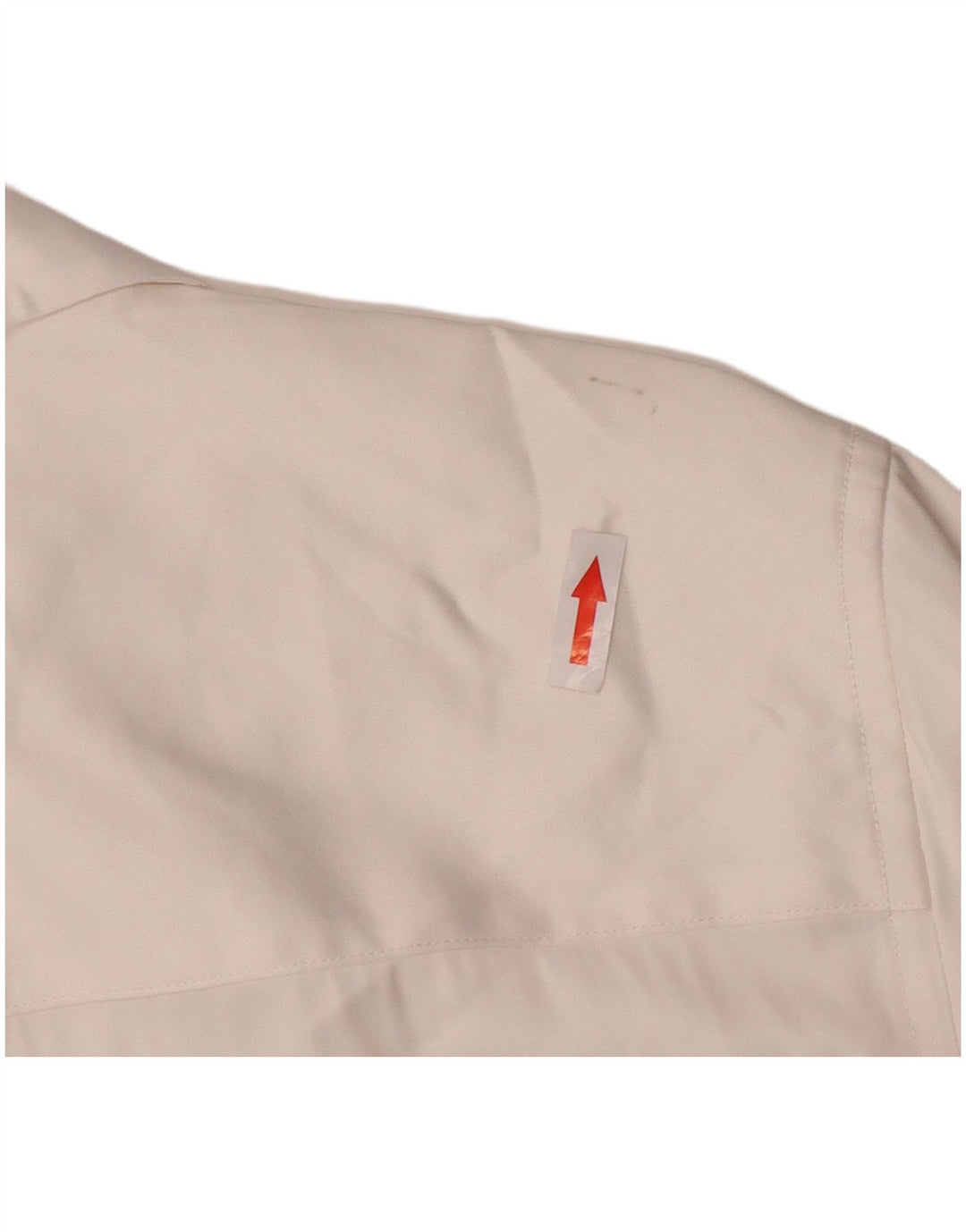Zara Camisa masculina de manga curta pequena viscose branca