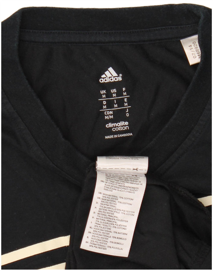Camiseta Adidas Masculina Climalite Graphic Top Médio Algodão Preto