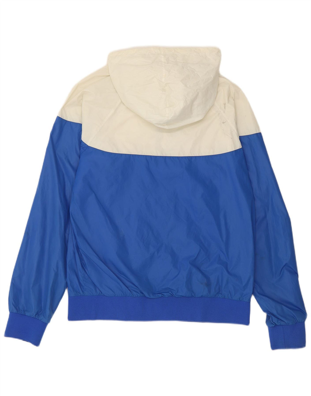 Jaqueta de chuva feminina com capuz Carhartt UK 14 médio azul colorblock nylon