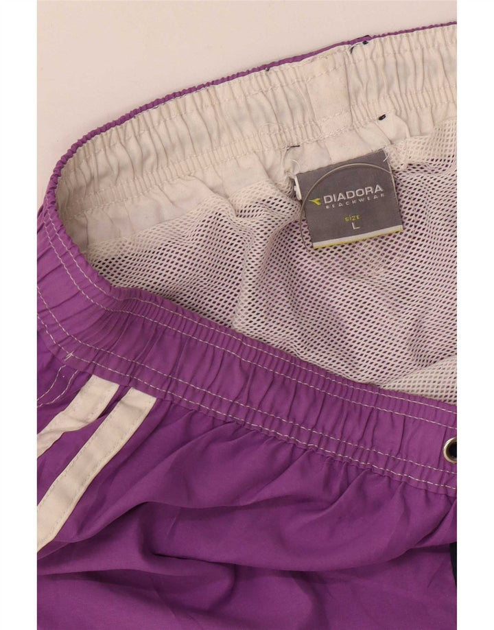 Shorts de natação masculino Diadora grande poliéster roxo