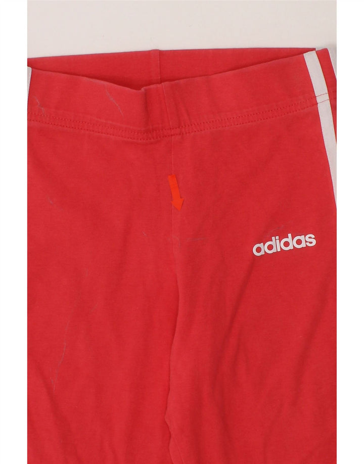 ADIDAS Girls Leggings 11-12 Years  Pink Cotton Vintage Adidas and Second-Hand Adidas from Messina Hembry 