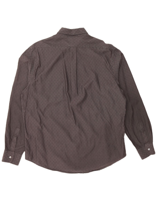 TRUSSARDI JEANS Mens Shirt XL Grey Cotton