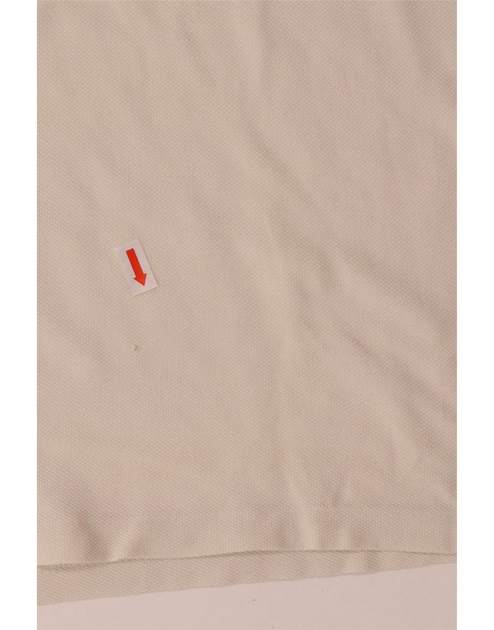 Polo Lacoste Menino 13-14 Anos Branco Algodão