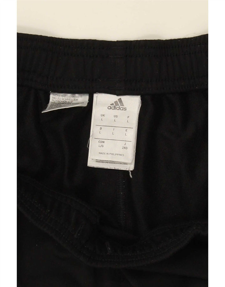 Calça de treino masculina Adidas grande poliéster preto