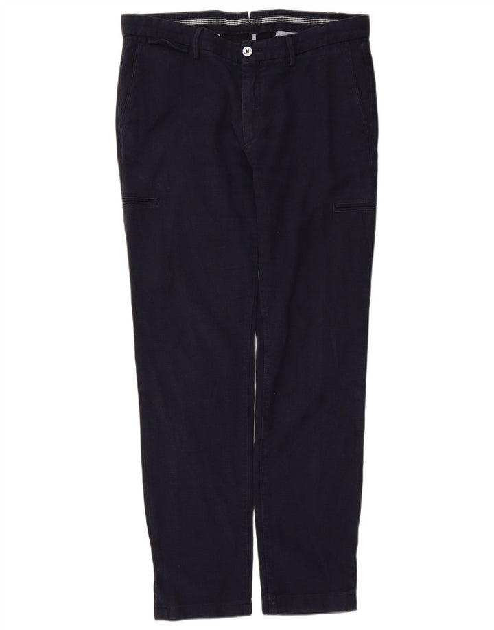 Calça cargo slim masculina Massimo Dutti EU 40 médio W31 L29 azul marinho