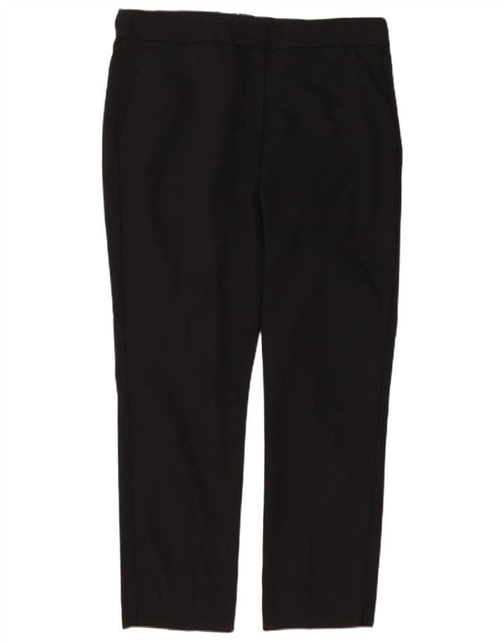 Calça feminina reta casual Zara W34 L28 preta