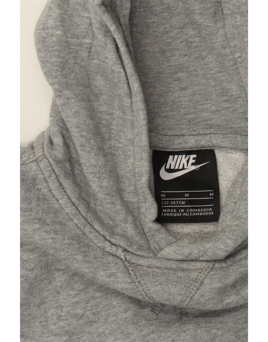 Jumper com capuz Nike Boys 10-11 anos cinza médio manchado