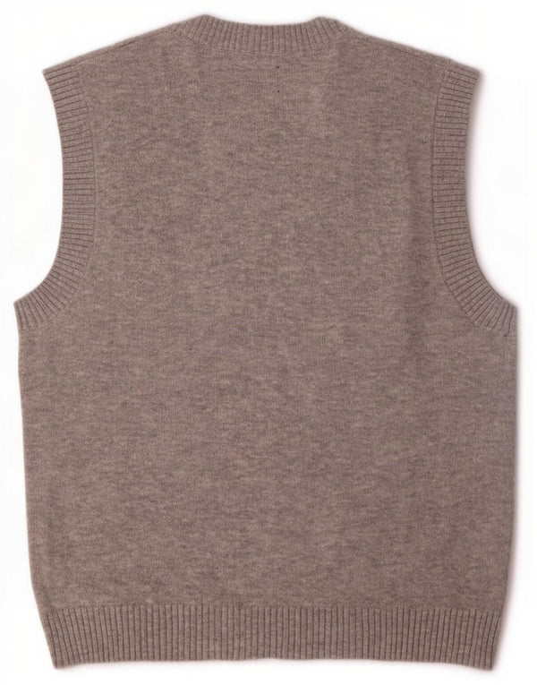 Gap Mens Vest Tank Top Cinza Médio Poliéster