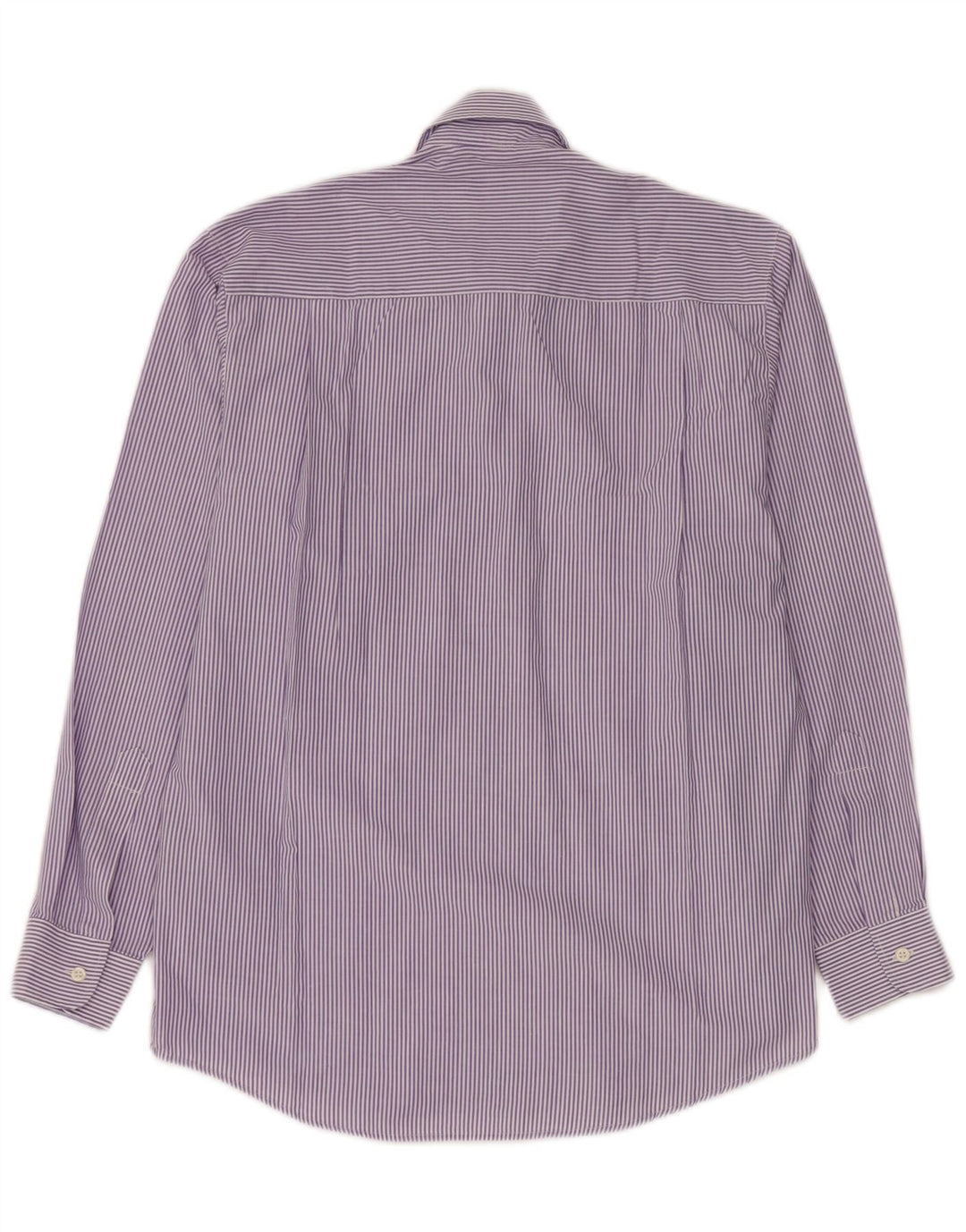 Camisa masculina Silverstone pequena listrada roxa de algodão