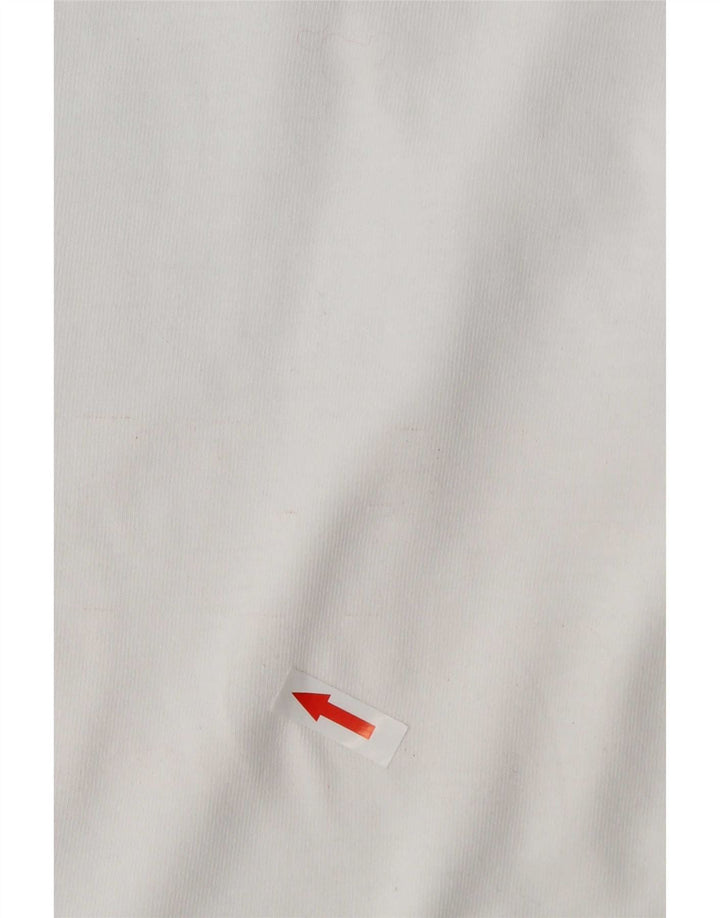 Camiseta masculina Superdry Top grande algodão branco