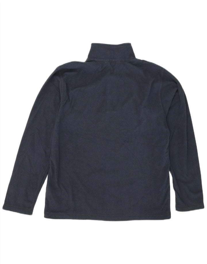 THE NORTH FACE Suéter masculino de lã com gola e zíper médio azul marinho poliéster