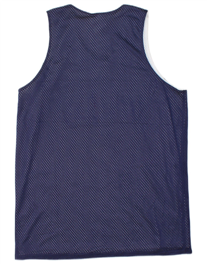 UNDER ARMOUR Mens NBA Loose Fit Colete Gráfico Top Médio Azul Marinho