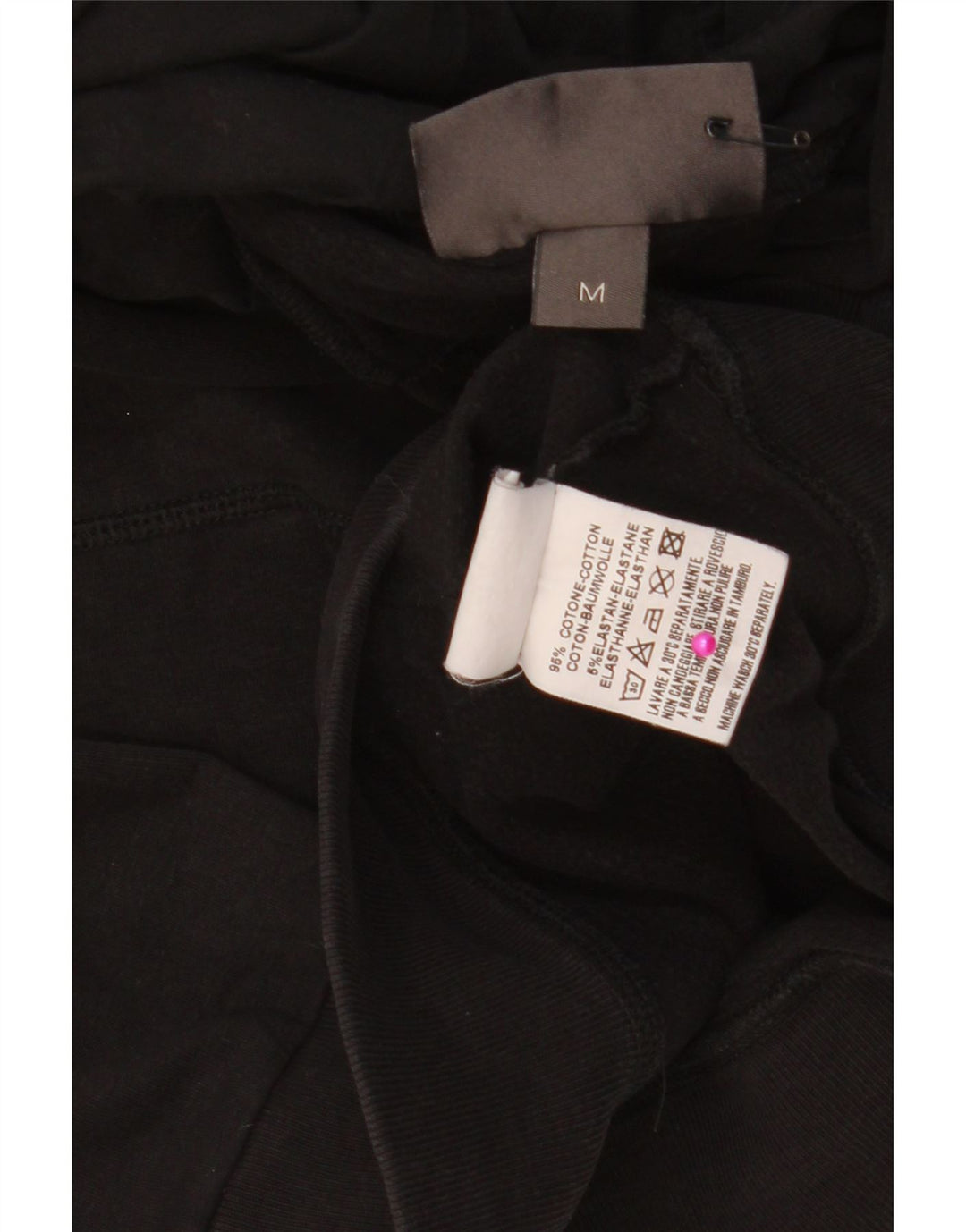 Jumper feminino com capuz gráfico CONVERSE UK 12 algodão preto médio