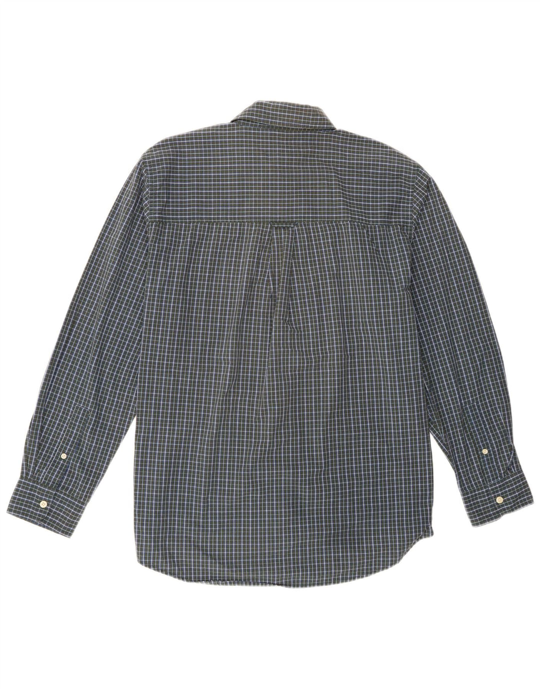 Camisa masculina Chaps Easy Care grande algodão xadrez verde